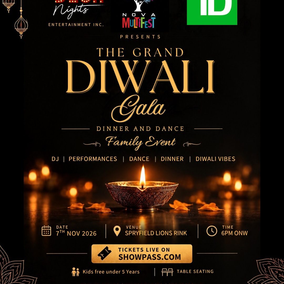The Grand Diwali Gala Halifax - Dinner & Dance