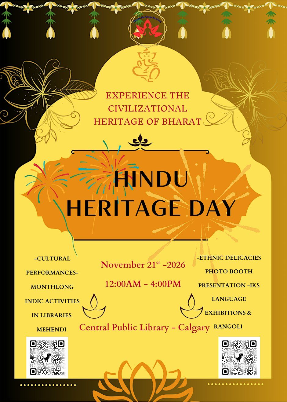 Hindu Heritage Day at Calgary Central Library